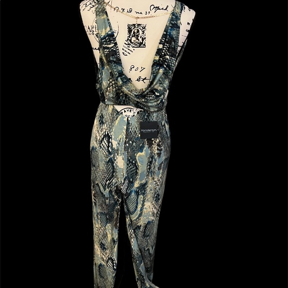 Marisa Kenson Snakeskin print cut out maxi dress NWT $115 - Picture 2 of 10